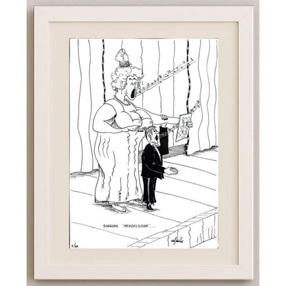 Hekkelman 29x21cm Orijinal Karikatür BOD02246