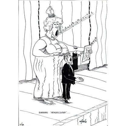Hekkelman 29x21cm Orijinal Karikatür BOD02246