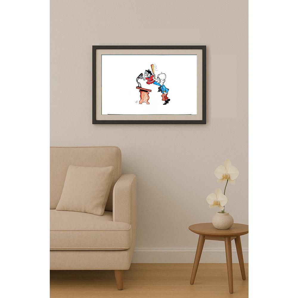 Stanko Serr 35x25cm Orijinal Karikatür BOD02249