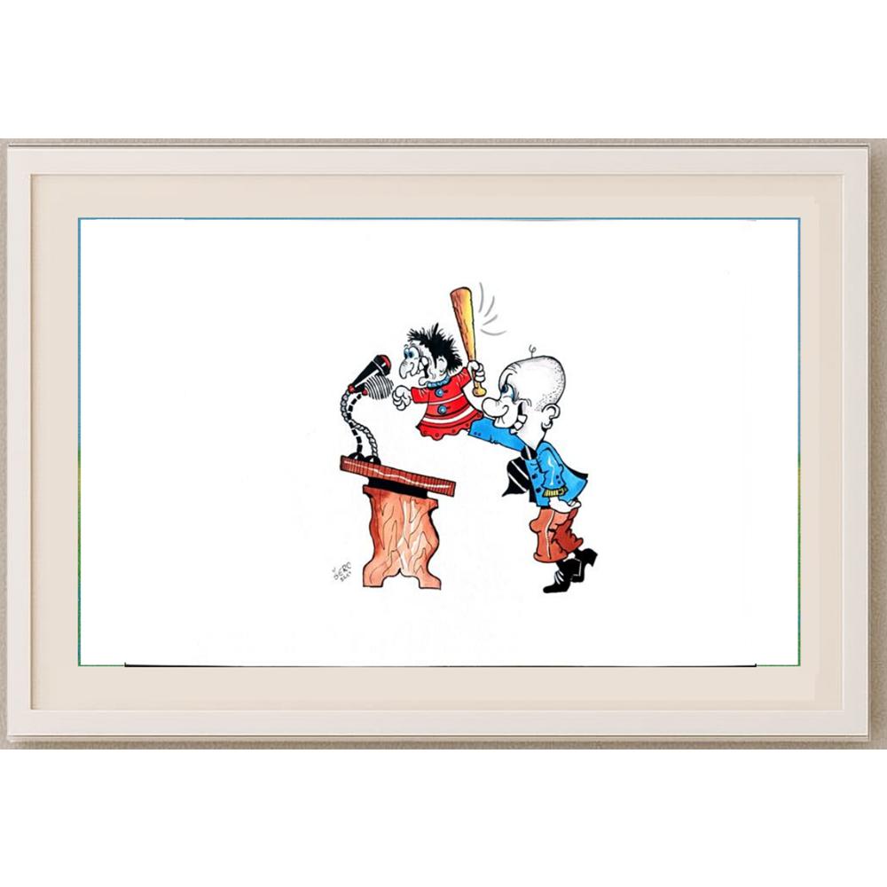 Stanko Serr 35x25cm Orijinal Karikatür BOD02249