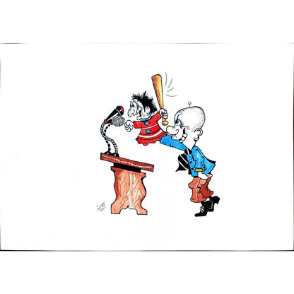 Stanko Serr 35x25cm Orijinal Karikatür BOD02249