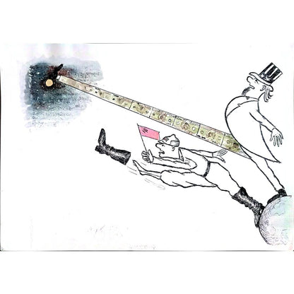 Yosef Fayer 35x25cm Orijinal Karikatür BOD02251