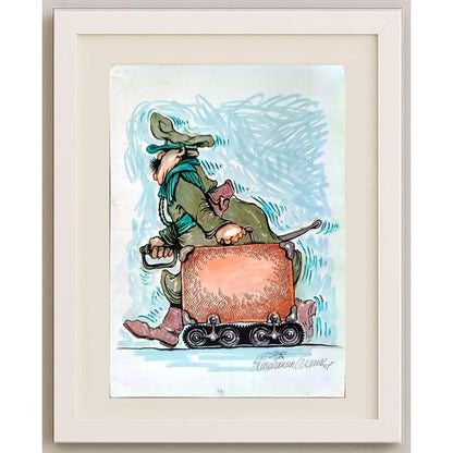 Goran Celicanin 33x21cm Orijinal Karikatür BOD02254