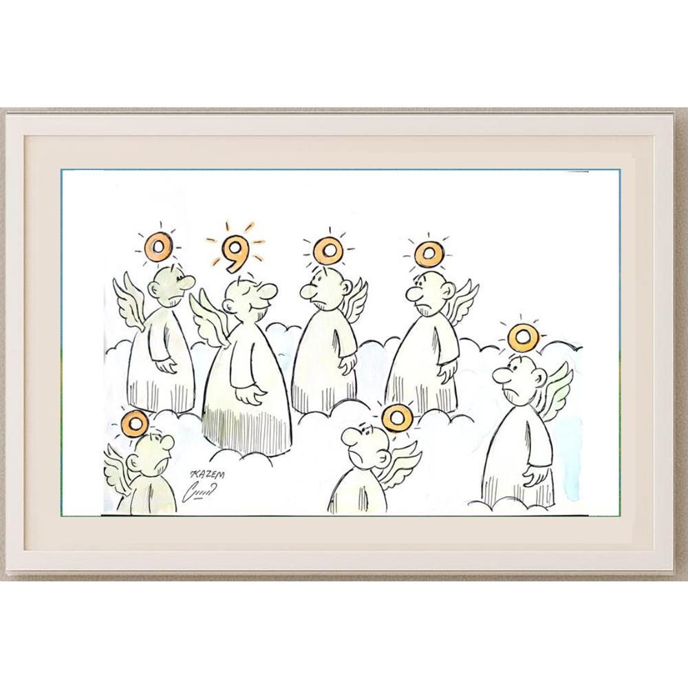 Hosseini Kazem 35x25cm Orijinal Karikatür BOD02255