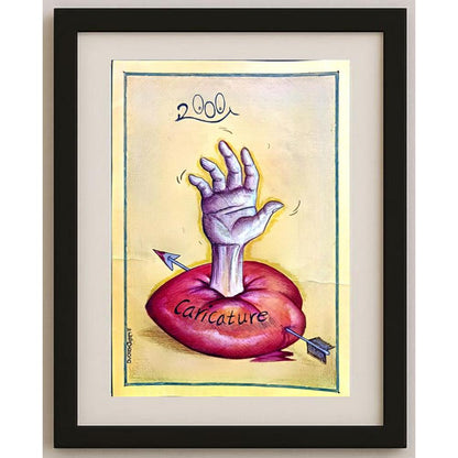 Mohammad Amin Aghaey 29x21cm Orijinal Karikatür BOD02259