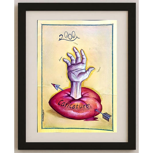 Mohammad Amin Aghaey 29x21cm Orijinal Karikatür BOD02259