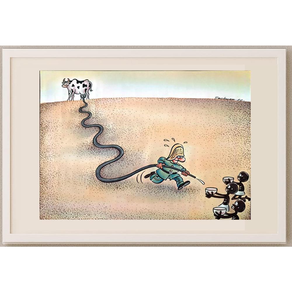 Dachman Xia 43x30cm Orijinal Karikatür BOD02261