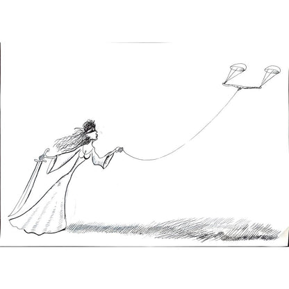 Mehdi Divandari 29x21cm Orijinal Karikatür BOD02264