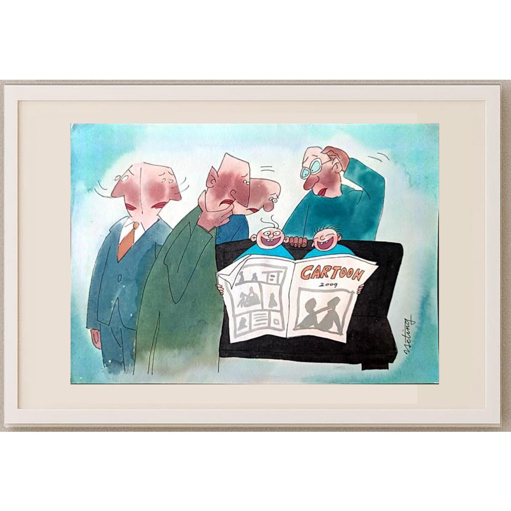 Ye Ting 29x21cm Orijinal Karikatür BOD02265