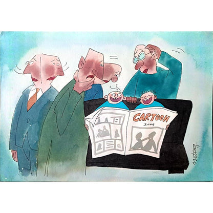 Ye Ting 29x21cm Orijinal Karikatür BOD02265