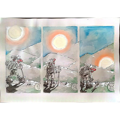 İliytcho Alexiev 29x21cm Orijinal Karikatür BOD02267