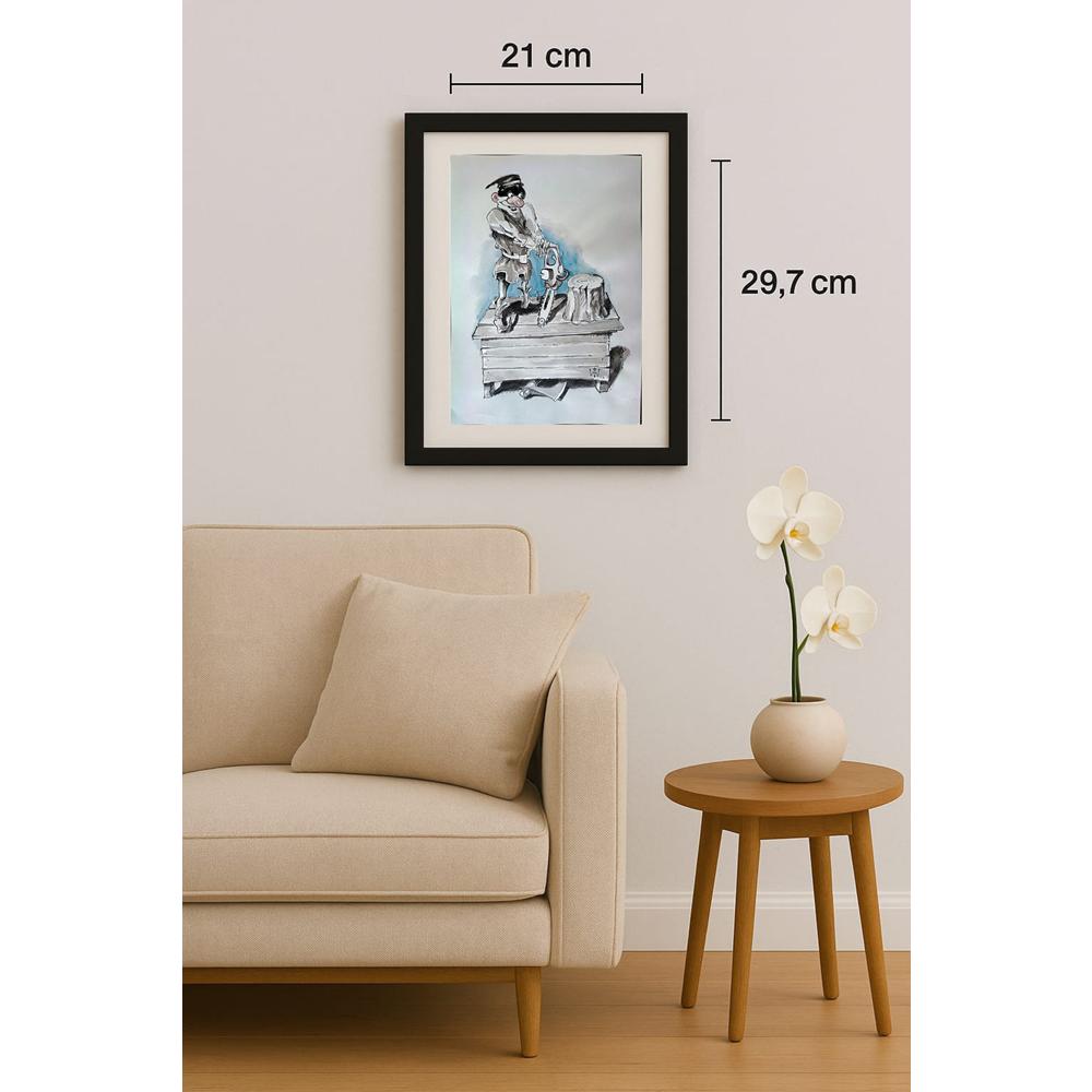 İliytcho Alexiev 29x21cm Orijinal Karikatür BOD02269