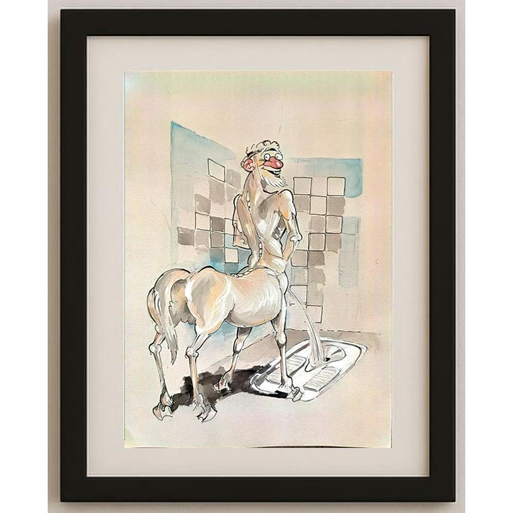 İliytcho Alexiev 29x21cm Orijinal Karikatür BOD02271