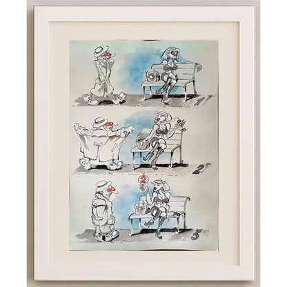 İliytcho Alexiev 29x21cm Orijinal Karikatür BOD02272
