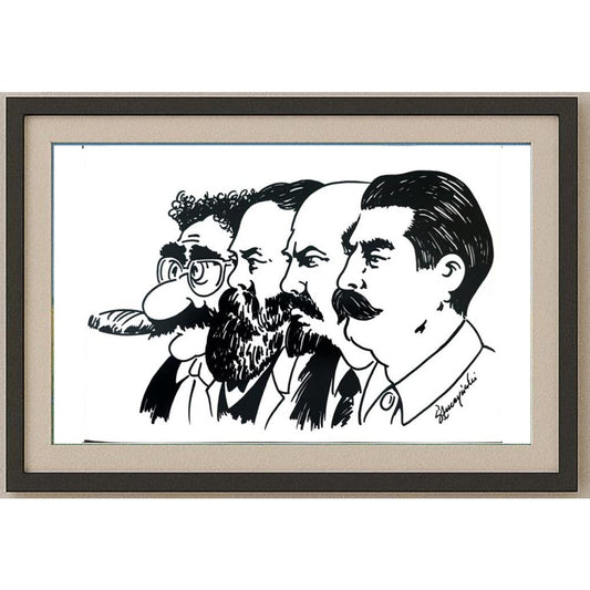 Slawomir Luczynski 29x21cm Orijinal Karikatür BOD02273