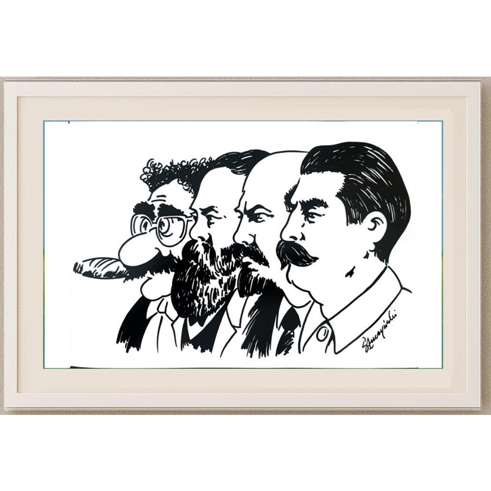 Slawomir Luczynski 29x21cm Orijinal Karikatür BOD02273
