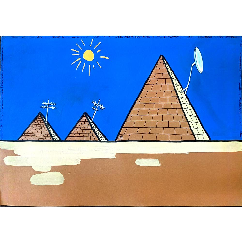 Sergey Sichenko 29x21cm Orijinal Karikatür BOD02274