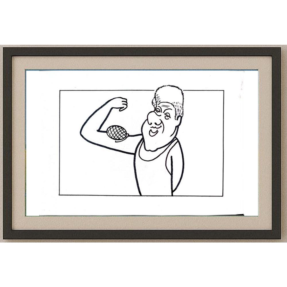 Aleksandar Daskalovic 29x21cm Orijinal Karikatür BOD02277