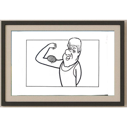 Aleksandar Daskalovic 29x21cm Orijinal Karikatür BOD02277