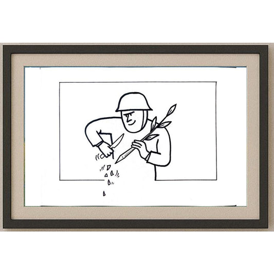 Aleksandar Daskalovic 29x21cm Orijinal Karikatür BOD02278