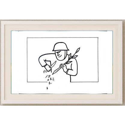 Aleksandar Daskalovic 29x21cm Orijinal Karikatür BOD02278