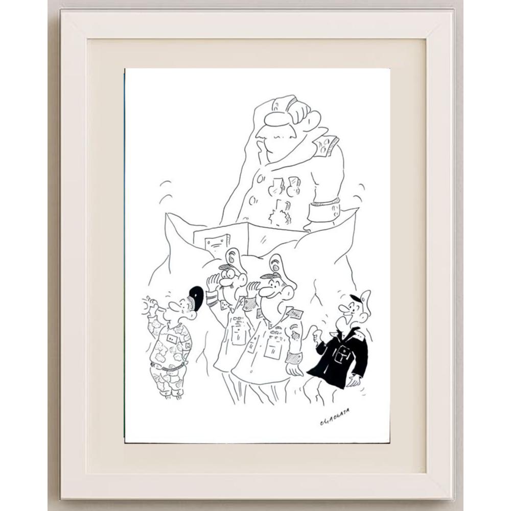 Radek Machata 29x21cm Orijinal Karikatür BOD02280