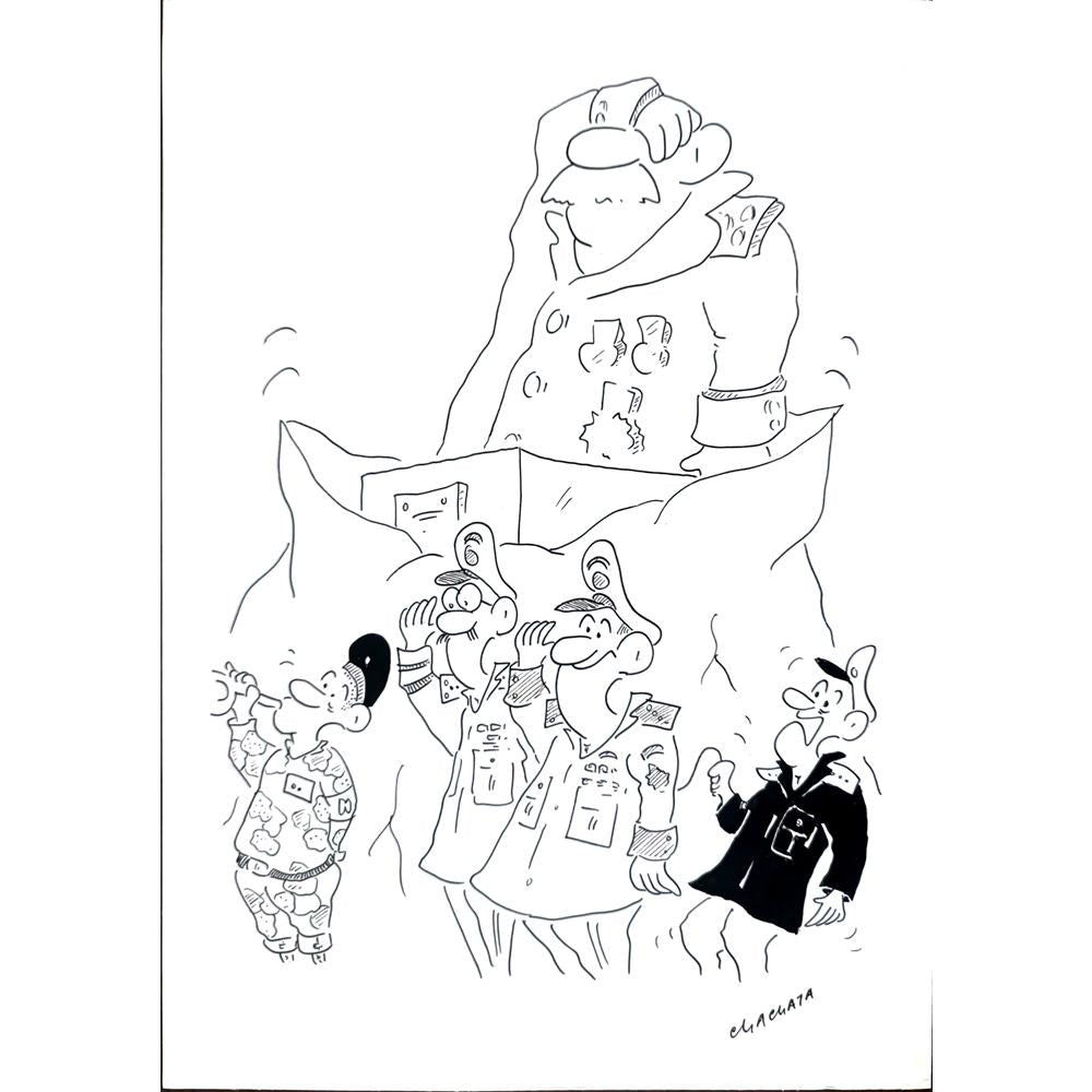 Radek Machata 29x21cm Orijinal Karikatür BOD02280
