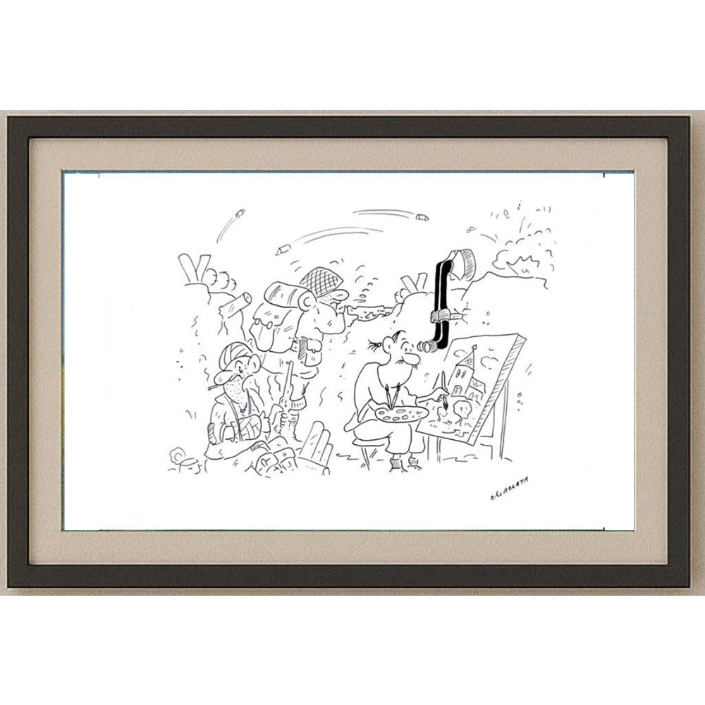 Radek Machata 29x21cm Orijinal Karikatür BOD02281