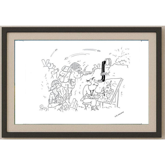 Radek Machata 29x21cm Orijinal Karikatür BOD02281
