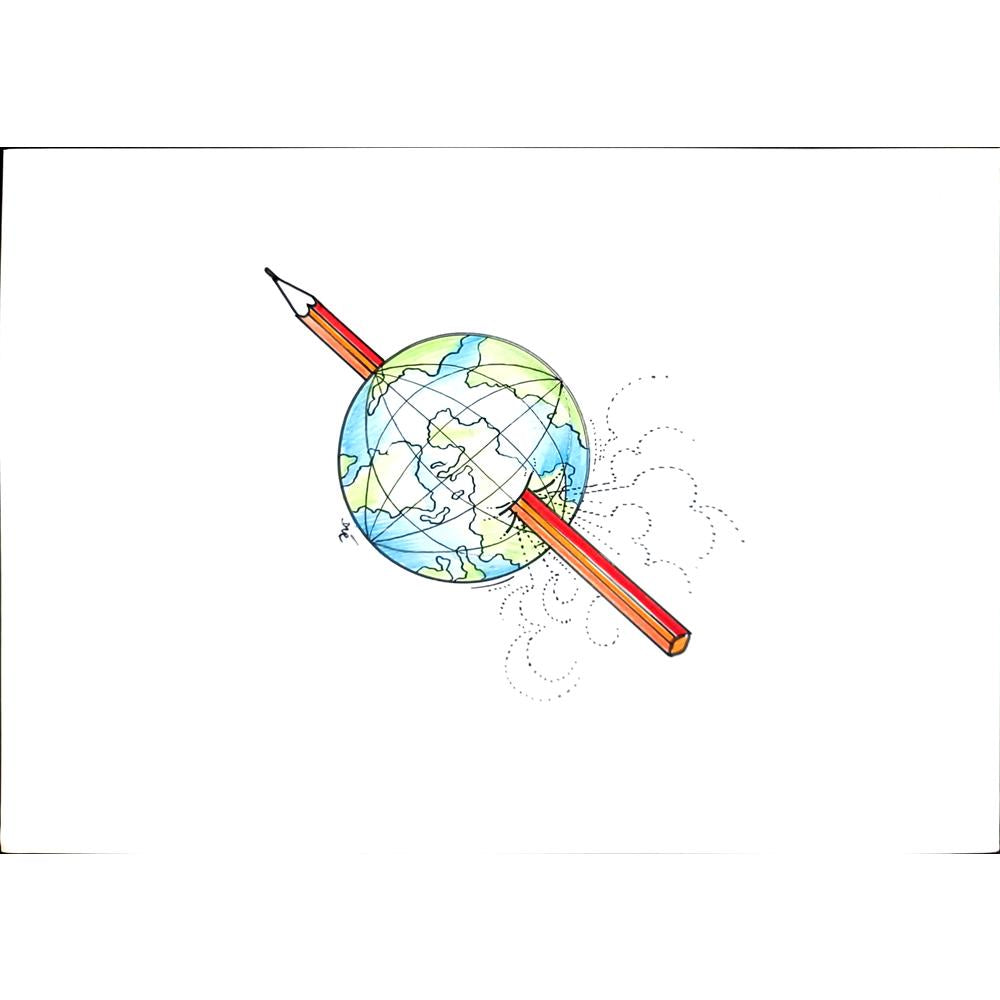 Mathye Dre 29x21cm Orijinal Karikatür BOD02283