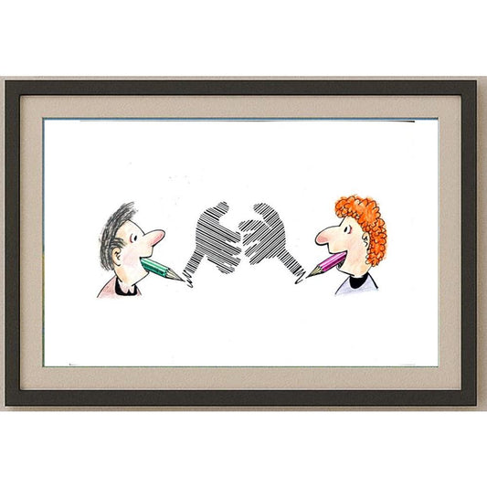 Ma Heng Chao 29x21cm Orijinal Karikatür BOD02305