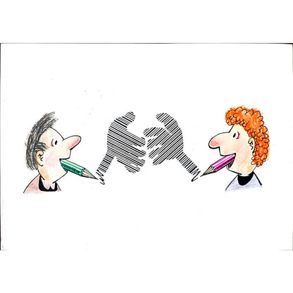 Ma Heng Chao 29x21cm Orijinal Karikatür BOD02305