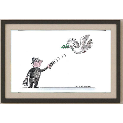 Julia Lischenko 29x21cm Orijinal Karikatür BOD02306