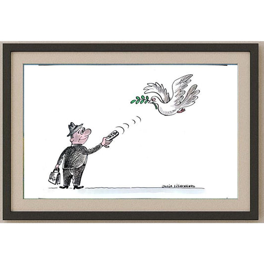 Julia Lischenko 29x21cm Orijinal Karikatür BOD02306