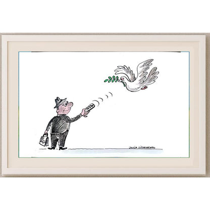 Julia Lischenko 29x21cm Orijinal Karikatür BOD02306