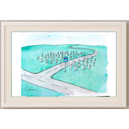 Costel Patrascan 29x21cm Orijinal Karikatür BOD02307