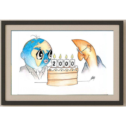 Petar Strinic 29x21cm Orijinal Karikatür BOD02311
