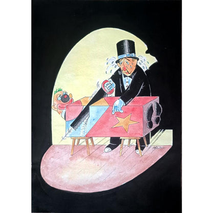 Hrvoje Bilic 29x21cm Orijinal Karikatür BOD02316