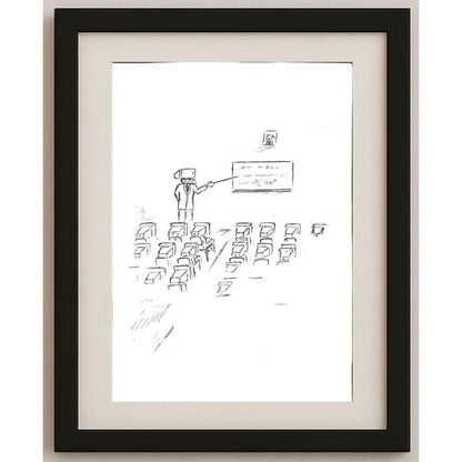 Hosseini Kazem 29x21cm Orijinal Karikatür BOD02319
