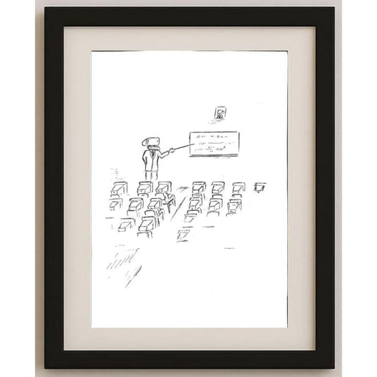 Hosseini Kazem 29x21cm Orijinal Karikatür BOD02319