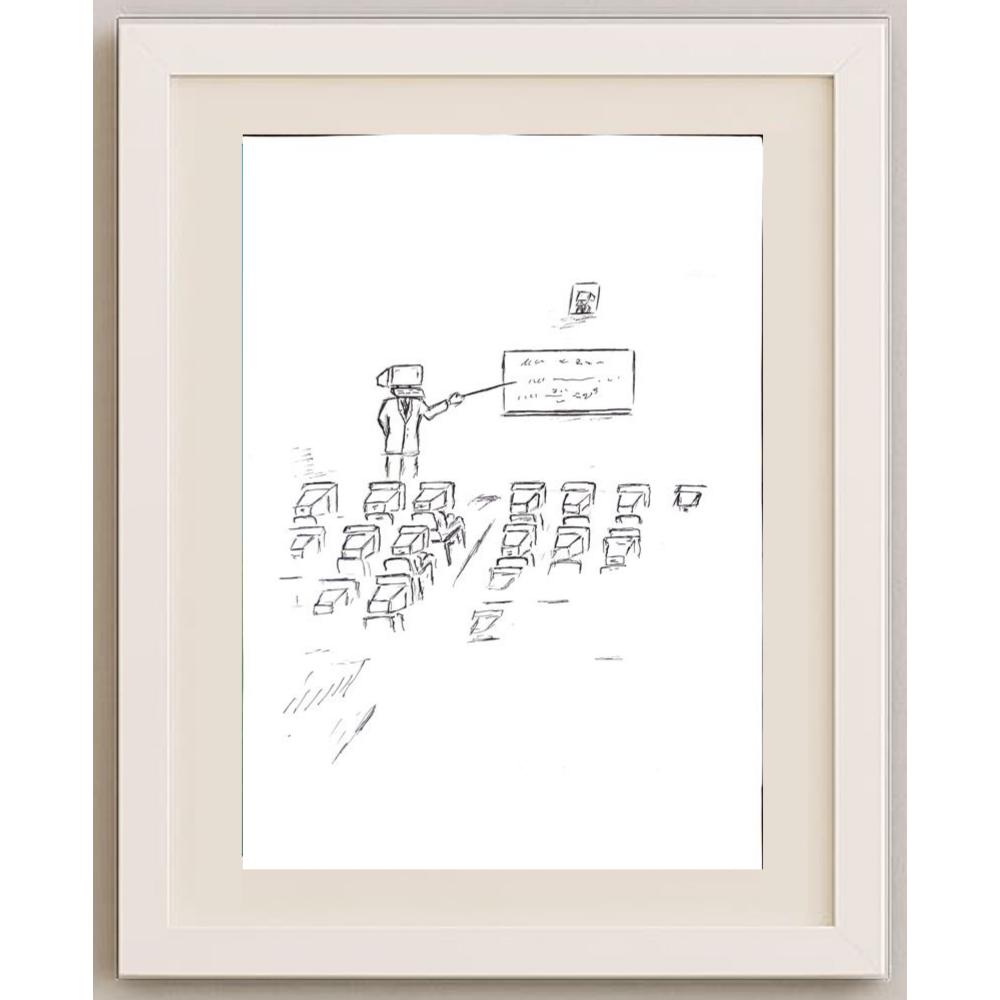 Hosseini Kazem 29x21cm Orijinal Karikatür BOD02319