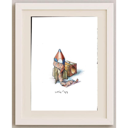 François Veldeman 29x21cm Orijinal Karikatür BOD02320