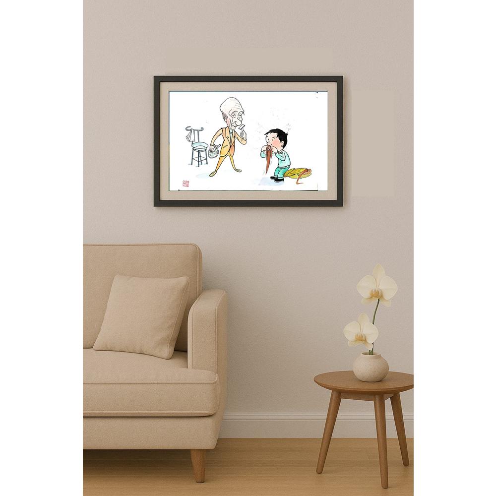 Li Pei Gen 29x21cm Orijinal Karikatür BOD02323