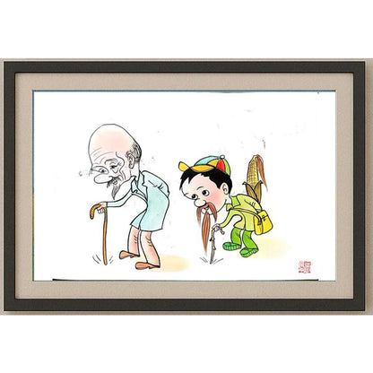 Li Pei Gen 29x21cm Orijinal Karikatür BOD02324