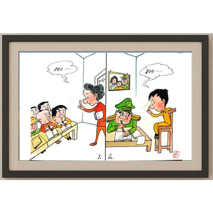 Li Pei Gen 29x21cm Orijinal Karikatür BOD02325