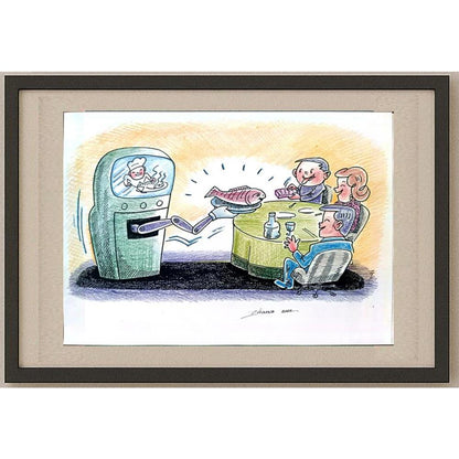 Hrvoje Bilic 24x20cm Orijinal Karikatür BOD02330