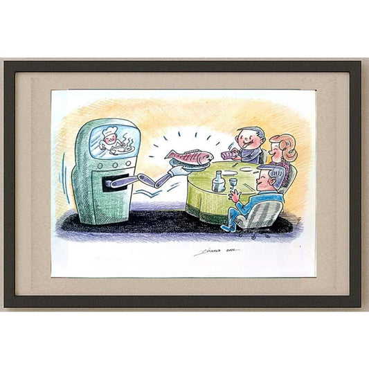 Hrvoje Bilic 24x20cm Orijinal Karikatür BOD02330