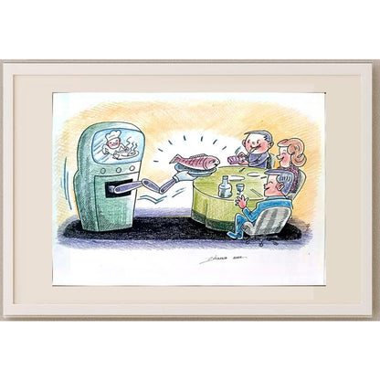 Hrvoje Bilic 24x20cm Orijinal Karikatür BOD02330
