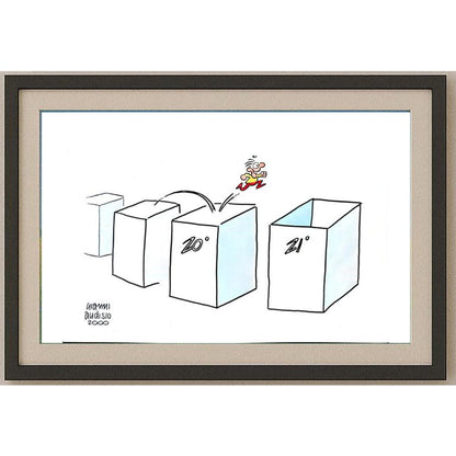 Gianni Audisio 29x21cm Orijinal Karikatür BOD02335