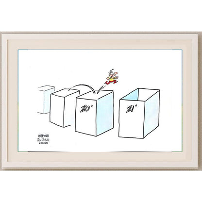Gianni Audisio 29x21cm Orijinal Karikatür BOD02335